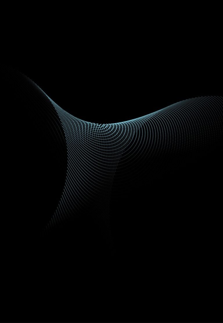 a black background with a wavy pattern