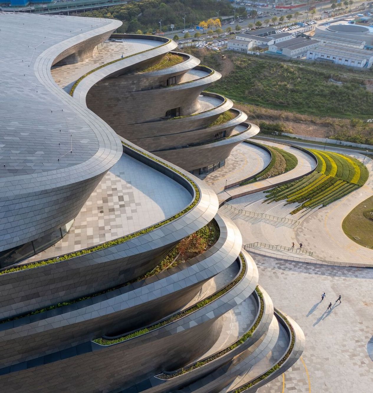 O Museu de Ciência e Tecnologia de Shenzhen, na China